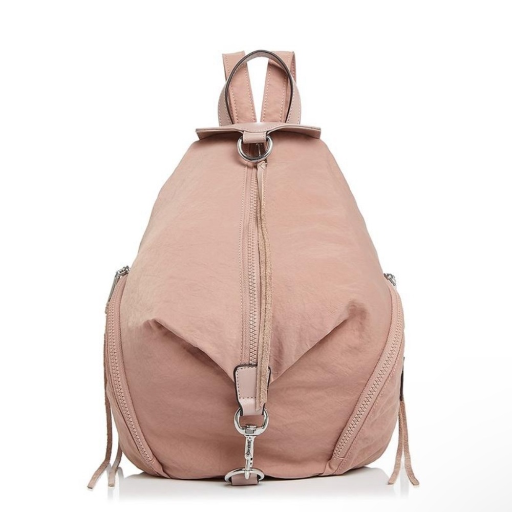 Blush Pink Leather Backpack